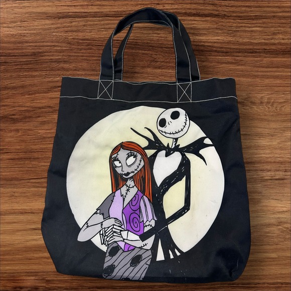 Disney Nightmare Before Christmas Jack Sally Tote Bag Moonlight Madness - Picture 1 of 6